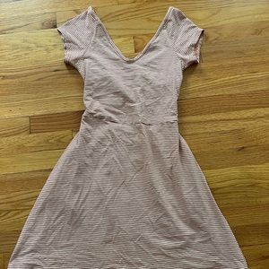 Pact fit & flare crossback mini dress
